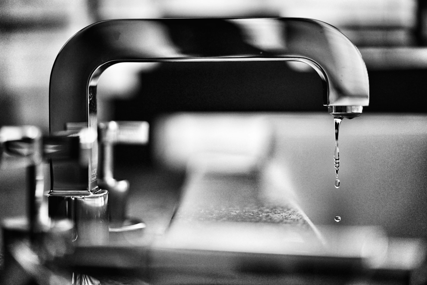Plumbing tools and pipework in a professional service setting